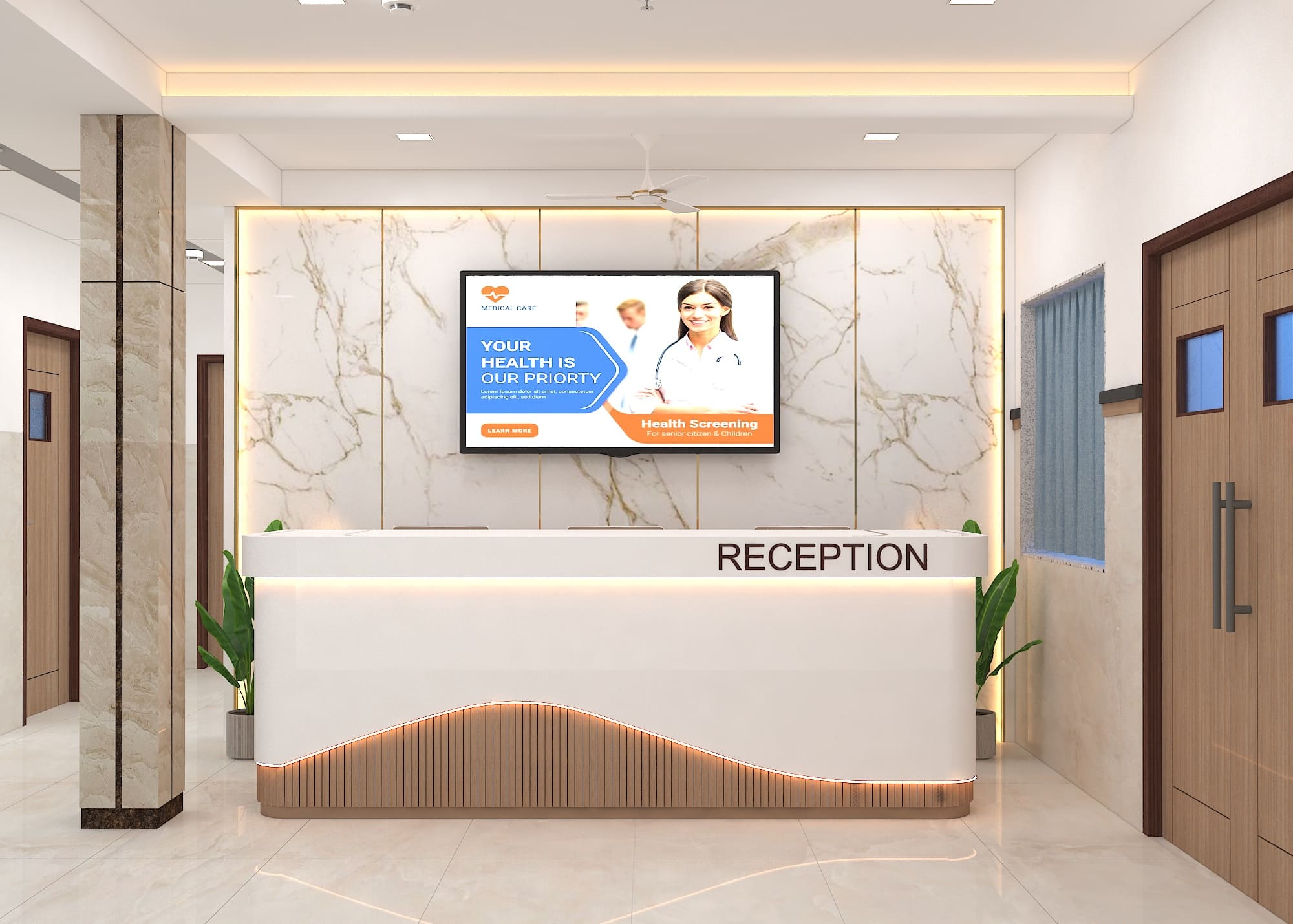 Dr Anbhule Hospital Interior Project | Trance Interiors Image Dr Anbhule Hospital Interior Project | Trance Interiors Image